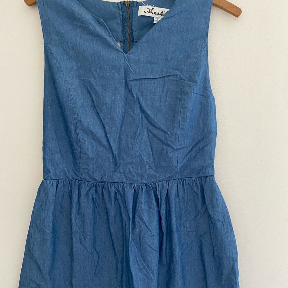 Denim midi dress
